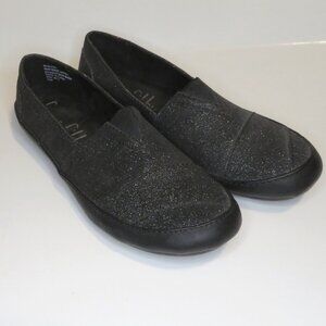 NWOT Sam & Libby Glitter Slip-on Flats Women's Sparkly Loafers Size 7.5
